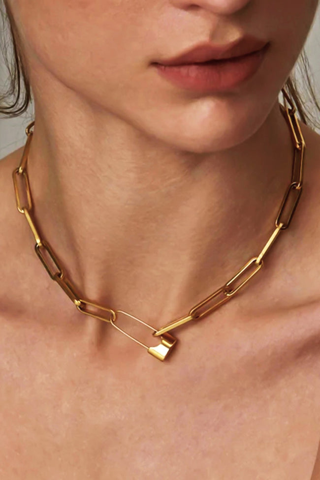 Safety Pin Necklace