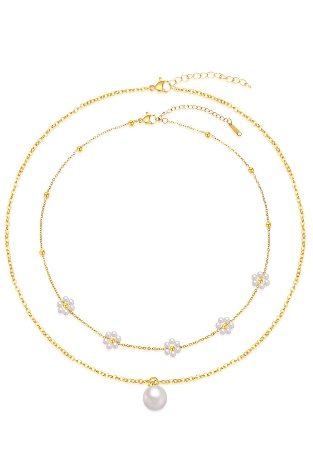 Flower & Pearls Necklace