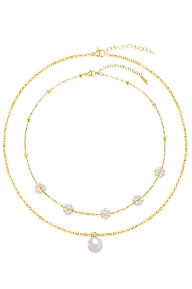 Flower & Pearls Necklace
