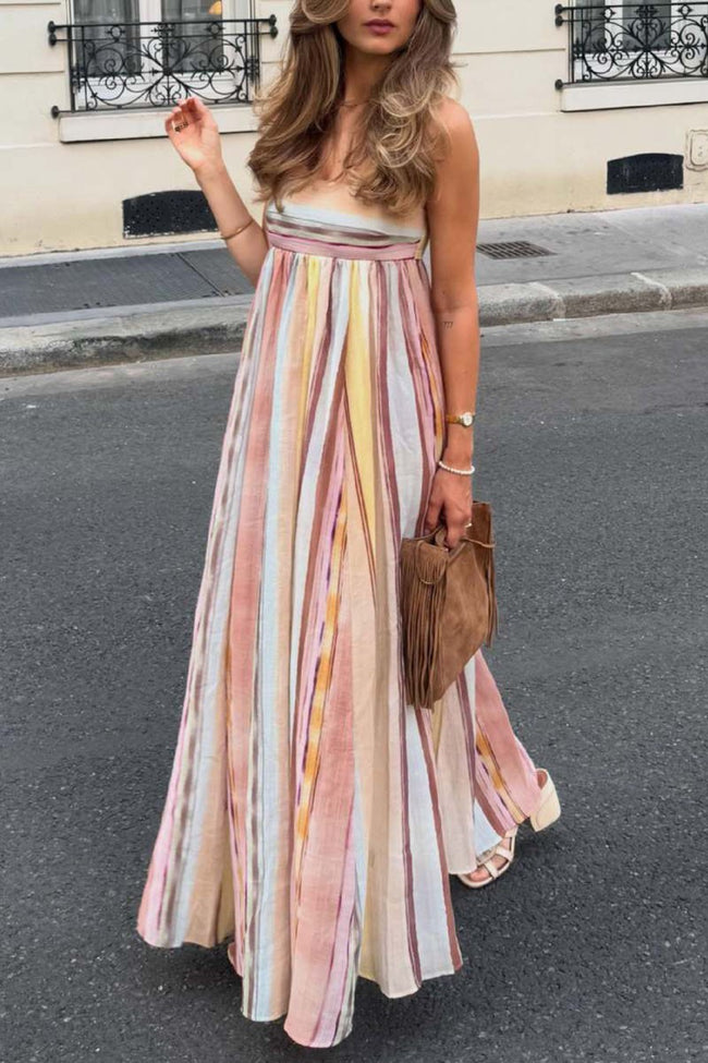 Amalfi Stripe Maxi Dress
