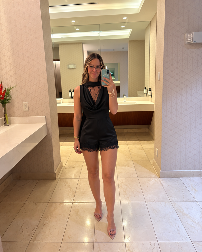 Noelle Lace Romper