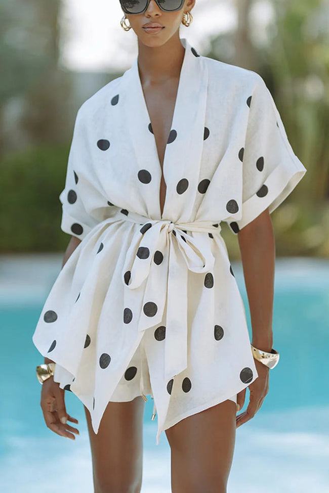 Polka Dot Kimonos Set